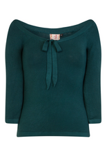 Laden Sie das Bild in den Galerie-Viewer, Feinstrick-Pulli, Pretty Illusion, Flaschengrün
