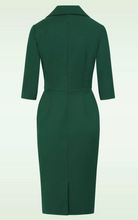 Laden Sie das Bild in den Galerie-Viewer, Bleistiftkleid Imogen, Flaschengrün