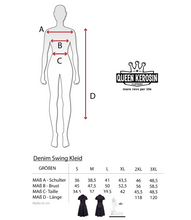 Laden Sie das Bild in den Galerie-Viewer, Swingkleid Roses, Denim