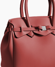 Laden Sie das Bild in den Galerie-Viewer, Handtasche Miss Plus, Zimt, Stoff aus Neopren