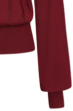 Laden Sie das Bild in den Galerie-Viewer, Feinstrick-Pullover Angel Pointelle Burgundy