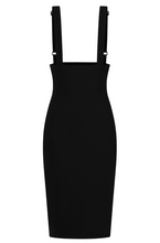 Laden Sie das Bild in den Galerie-Viewer, Bleistiftrock mit Trägern Maeve, Schwarz