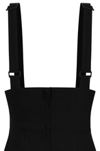 Laden Sie das Bild in den Galerie-Viewer, Bleistiftrock mit Trägern Maeve, Schwarz