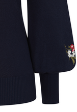 Laden Sie das Bild in den Galerie-Viewer, Vintage Pullover, Carla Romantic, Navy