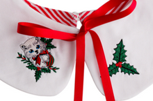 Laden Sie das Bild in den Galerie-Viewer, Kragen Holly, Weiss-Rot