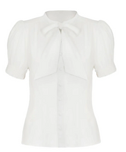 Laden Sie das Bild in den Galerie-Viewer, Vintage Schluppenbluse Turner, Ivory