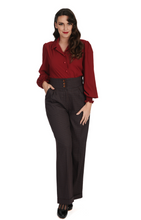 Laden Sie das Bild in den Galerie-Viewer, Retro Bluse Bonnie, Burgundy