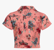 Laden Sie das Bild in den Galerie-Viewer, Hawaiibluse Hibiscus, Rosa