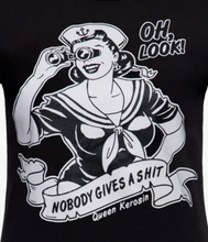 Laden Sie das Bild in den Galerie-Viewer, T-Shirt Nobody gives a Shit, Schwarz