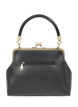 Laden Sie das Bild in den Galerie-Viewer, Vintage Tasche mit Schultergurt , Scarlett Frame , Schwarz