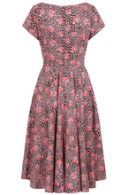 Laden Sie das Bild in den Galerie-Viewer, Swingkleid "Lola Cherry Leopard", Pink