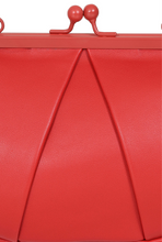 Laden Sie das Bild in den Galerie-Viewer, Vintage Tasche Shirley, klein mit Schultergurt, Rot