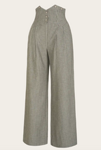 Laden Sie das Bild in den Galerie-Viewer, The Miss Fancy Pants Slacks, Gün gesterift Herringbone