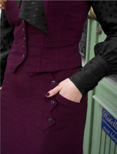 Laden Sie das Bild in den Galerie-Viewer, The Art Deco Dream Skirt, Plum