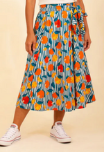Laden Sie das Bild in den Galerie-Viewer, Swingrock mit Orangenmotiv- Gestreift
