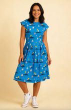 Laden Sie das Bild in den Galerie-Viewer, Swingkleid Gina Lighthouses, Blau