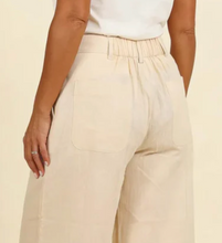 Laden Sie das Bild in den Galerie-Viewer, Culotte-Hose Eden mit Leinen, Sand/Beige