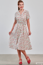 Laden Sie das Bild in den Galerie-Viewer, Swingkleid Kate Cherry 40's, Creme