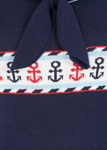 Laden Sie das Bild in den Galerie-Viewer, Top Sailor Sophie mit Ankermotiv, Navy