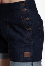 Laden Sie das Bild in den Galerie-Viewer, Josie Denim Shorts, Dark Blue- Wash