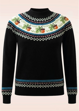 Laden Sie das Bild in den Galerie-Viewer, Acorn Fairisle Strickpullover in Schwarz