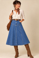 Laden Sie das Bild in den Galerie-Viewer, Jeansrock Dolly, Denim