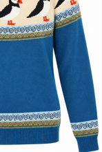 Laden Sie das Bild in den Galerie-Viewer, Fair-Isle-Strickpullover Puffin Corsair, Blau
