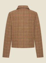 Laden Sie das Bild in den Galerie-Viewer, Cecil Jacket Tartan Tweed Caramel