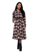 Laden Sie das Bild in den Galerie-Viewer, Hemdblusenkleid Jayne – Rose