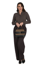 Laden Sie das Bild in den Galerie-Viewer, Vintage 40er-Jahre Cardigan Violet, Grau