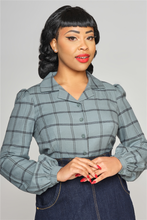 Laden Sie das Bild in den Galerie-Viewer, Bluse Jerry Seafoam Check, Mint