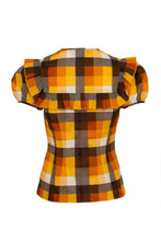 Laden Sie das Bild in den Galerie-Viewer, Bluse Darlene Check 40's, Multi