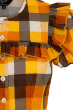 Laden Sie das Bild in den Galerie-Viewer, Bluse Darlene Check 40's, Multi