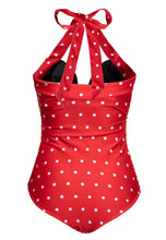 Laden Sie das Bild in den Galerie-Viewer, Badeanzug Dotted, Rot