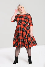 Laden Sie das Bild in den Galerie-Viewer, Swingkleid Clementine , Orange , Plus Size
