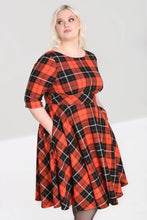 Laden Sie das Bild in den Galerie-Viewer, Swingkleid Clementine , Orange , Plus Size