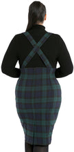 Laden Sie das Bild in den Galerie-Viewer, Bleistiftrock Evelyn Pinafore, Grün, Plus Size