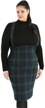 Laden Sie das Bild in den Galerie-Viewer, Bleistiftrock Evelyn Pinafore, Grün, Plus Size