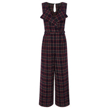 Laden Sie das Bild in den Galerie-Viewer, Jumpsuit Sylvia, Navy-Tartan