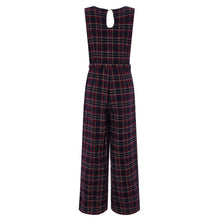 Laden Sie das Bild in den Galerie-Viewer, Jumpsuit Sylvia, Navy-Tartan
