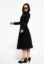 Laden Sie das Bild in den Galerie-Viewer, Jeanskleid Workwear Swingdress, schwarz