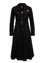 Laden Sie das Bild in den Galerie-Viewer, Jeanskleid Workwear Swingdress, schwarz