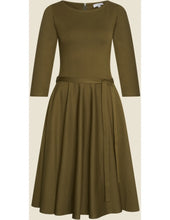 Laden Sie das Bild in den Galerie-Viewer, Kleid Ballerina Punty, oliv