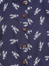 Laden Sie das Bild in den Galerie-Viewer, Knotenbluse Sammy Lobster, navy, Plus Size