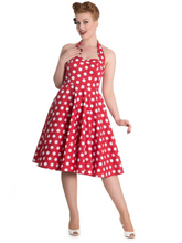 Laden Sie das Bild in den Galerie-Viewer, Swingkleid Mariam, rot