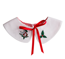 Laden Sie das Bild in den Galerie-Viewer, Kragen Holly, Weiss-Rot