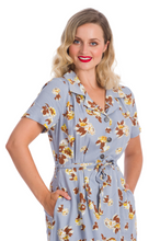 Laden Sie das Bild in den Galerie-Viewer, Kleid Sweet Tropicana, hellblau