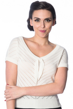 Laden Sie das Bild in den Galerie-Viewer, Top Patricia Pointelle, creme