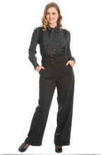 Laden Sie das Bild in den Galerie-Viewer, High Waist Hose, Her Favourite, Trousers, Schwarz, Plus Size