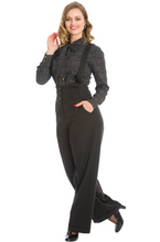 Laden Sie das Bild in den Galerie-Viewer, High Waist Hose, Her Favourite, Trousers, Schwarz, Plus Size